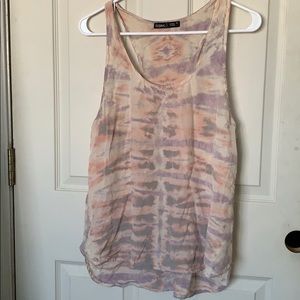 Silk tie dye racer back